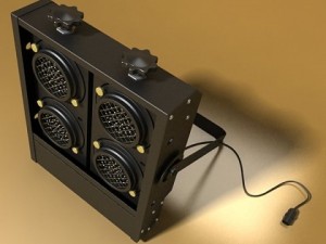 realistic stage lights collection 6 items 3D 模型