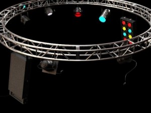circle truss with stage lights high detail 3D 模型