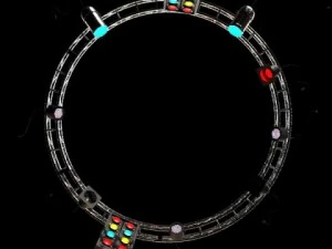circle truss with stage lights high detail 3D Model