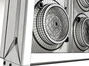 circle truss with stage lights high detail 3D Model