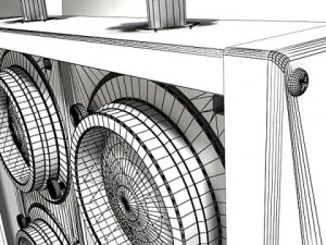 circle truss with stage lights high detail 3D Model