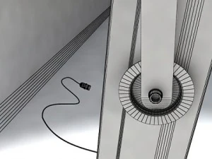 circle truss with stage lights high detail 3D Model