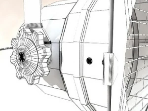 circle truss with stage lights high detail 3D Model