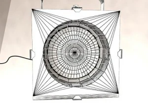 circle truss with stage lights high detail 3D Model