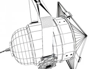 circle truss with stage lights high detail 3D Model