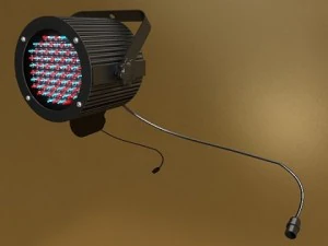circle truss with stage lights high detail 3D Model