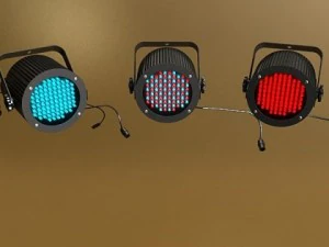 circle truss with stage lights high detail 3D Model