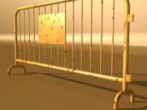 barrier fence high detail 100 x 100 3Dモデル