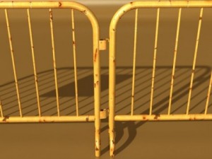 barrier fence high detail 100 x 100 3Dモデル