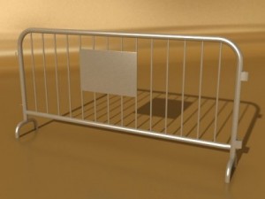barrier fence high detail 100 x 100 3Dモデル