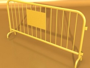 barrier fence high detail 100 x 100 3Dモデル