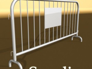 barrier fence high detail 100 x 100 3Dモデル
