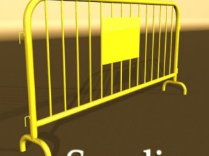 barrier fence high detail 100 x 100 3Dモデル
