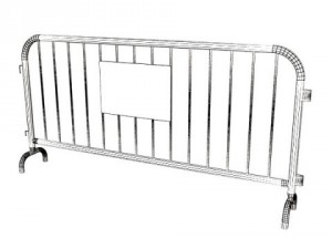 barrier fence high detail 100 x 100 3Dモデル