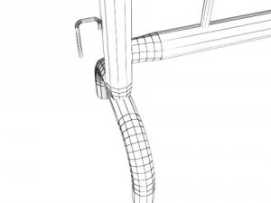 barrier fence high detail 100 x 100 3Dモデル