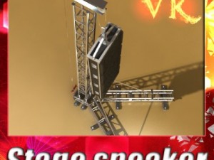 stage speaker truss high detail 3D Model