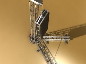stage speaker truss high detail 3D मॉडल