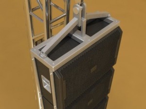 stage speaker truss high detail 3D मॉडल
