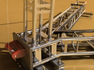 stage speaker truss high detail 3D मॉडल