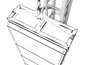 stage speaker truss high detail 3D मॉडल