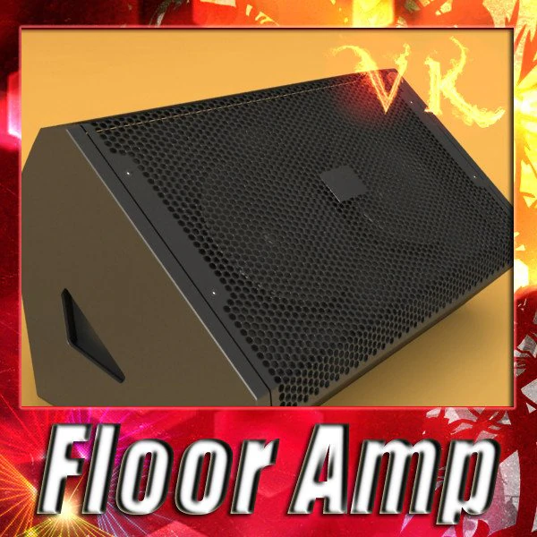 stage amp high detail 3D Model .c4d .max .obj .3ds .fbx .stl .blend 