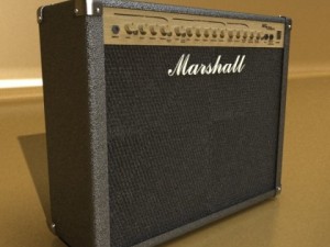 marshall amplifier 100 w high detail Model 3D