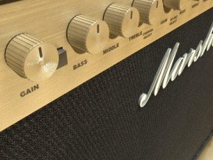 marshall amplifier 100 w high detail Model 3D