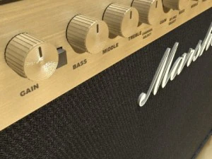 marshall amplifier 100 w high detail 3D Model