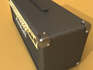 marshall amplifier mg series high detail Modelo 3D