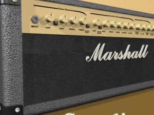 marshall amplifier mg series high detail Modelo 3D