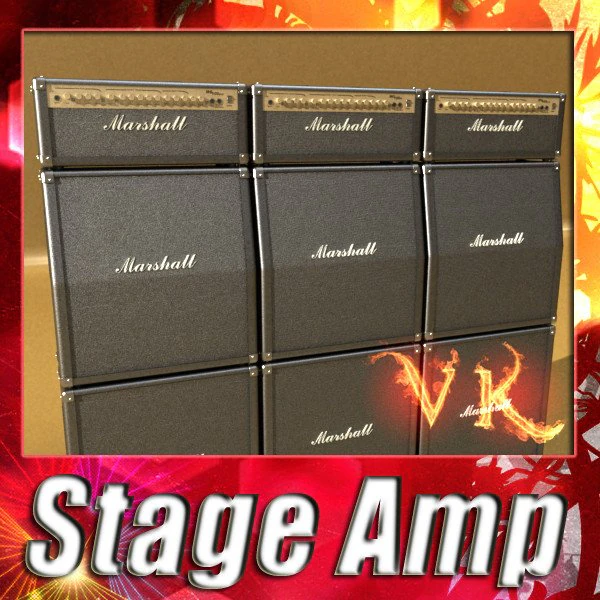stage amplifier high detail 3D Model .c4d .max .obj .3ds .fbx .stl .blend