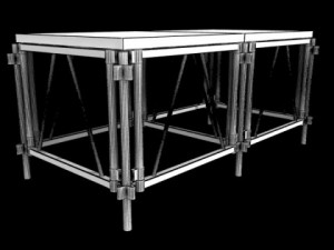 stage floor platform Model 3D
