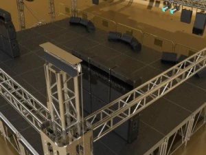stage equipment mega pack high detail 3D Model