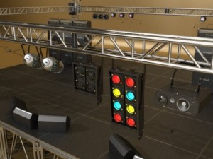 stage equipment mega pack high detail Model 3D