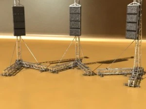 stage equipment mega pack high detail 3D Model