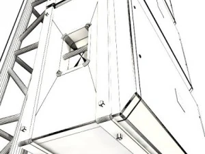 stage equipment mega pack high detail 3D Model