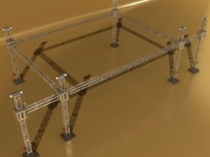 stage equipment mega pack high detail 3D Model