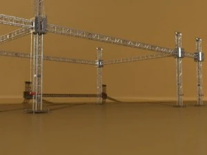stage equipment mega pack high detail 3D Model
