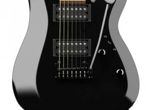 electric guitar 7 strings high detail 3D Model
