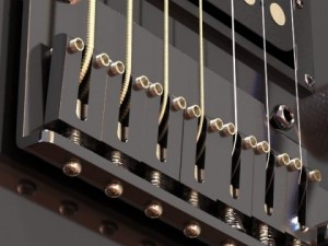 electric guitar 7 strings high detail 3D Model