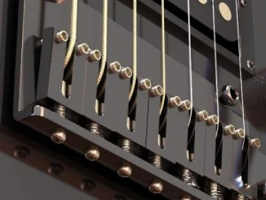 electric guitar 7 strings high detail 3D Model