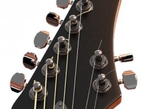 electric guitar 7 strings high detail 3D Model