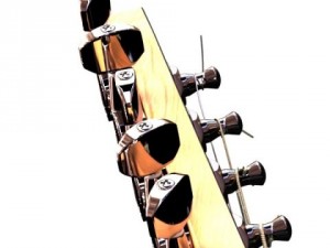electric guitar 7 strings high detail 3D Model