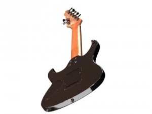 electric guitar 7 strings high detail 3D Model