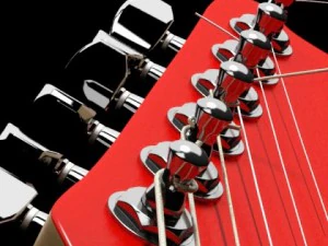 electric guitar with amplifier  cable 3D Model