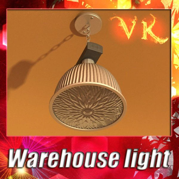 industrial light fixture 3D Model .c4d .max .obj .3ds .fbx .stl .blend 