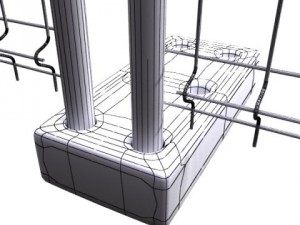 fence 02  high detailed Model 3D