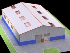 industrial building high res 3D Model