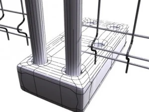 fence 02  high detailed 3D Model