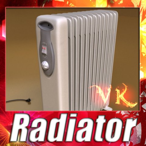 portable radiator high detailed 3D 模型 .c4d .max .obj .3ds .fbx .stl .blend 